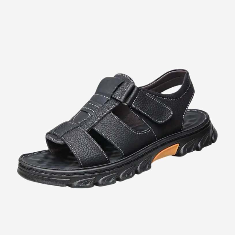 Sandales orthopédiques Drayven en cuir robuste