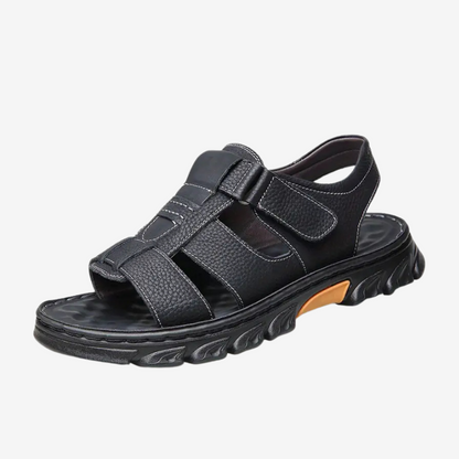 Sandales orthopédiques Drayven en cuir robuste