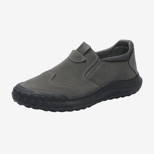 Chaussures orthopédiques en suède antidérapantes