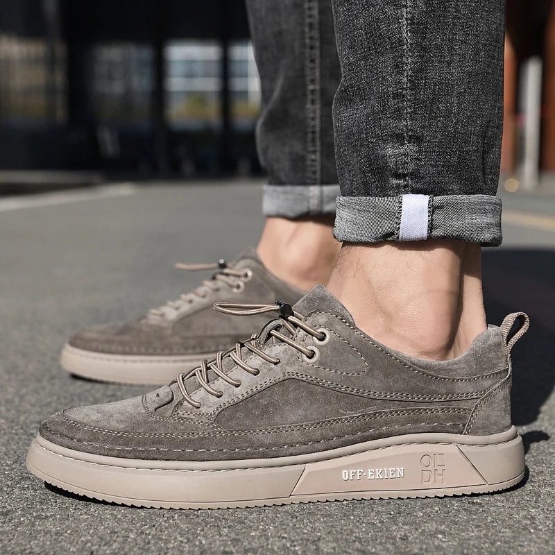 Chaussures orthopédiques en cuir souple à lacets